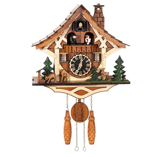 Handmade wooden cuckoo clock - wooden,
