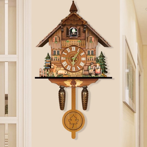 Handmade black forest cuckoo - black,