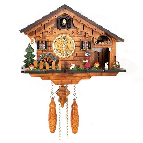 Handmade wooden cuckoo clock - wooden,