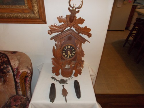 Antique german cuckoo clock - antique,