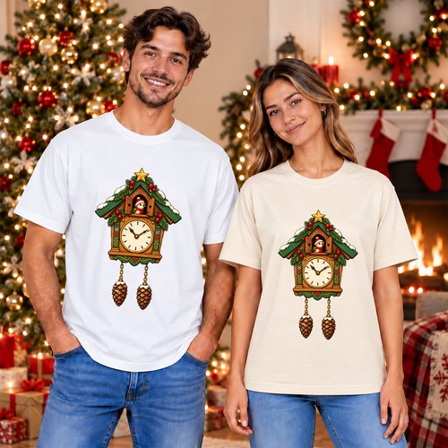 Christmas cuckoo clock shirt - cuckoo,