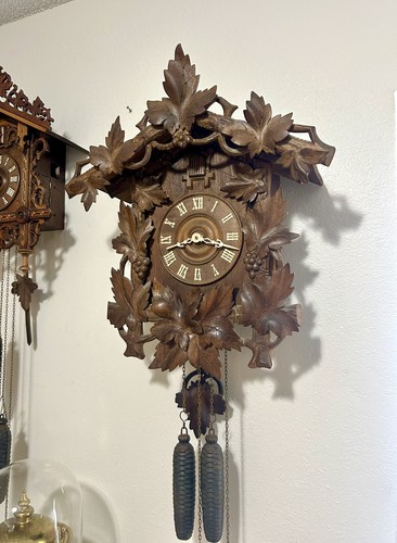 Antique cuckoo clock large - antique, clock.